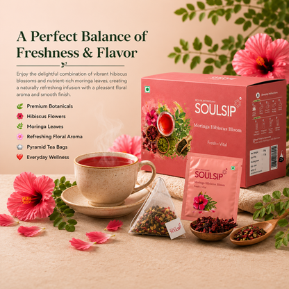 Moringa Hibiscus Bloom (20 Tea Bags)